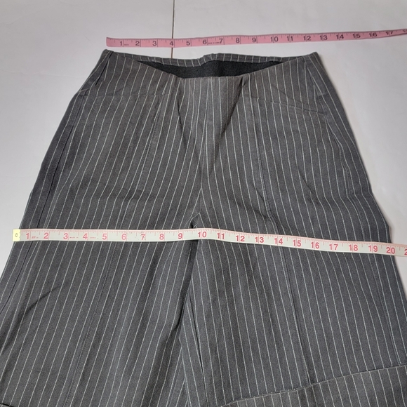 Old Navy High Rise Pixie Wide Leg Trousers Women S Tall Pinstripe - Picture 7 of 10